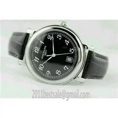 Patek Philippe Calatrava Black Dial With Arabic Numerals