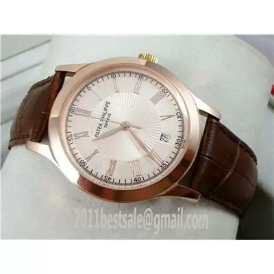 Swiss Patek Philippe Watches Swiss Eta 2824 Movement Champagne Dial