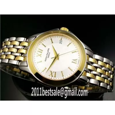 Patek Philippe Watches Swiss Eta 2824 Movement White Dial With Roman Nuumerals