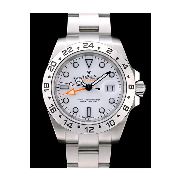 Swiss Rolex Explorer Stainless Steel White Dial Tachymeter Bezel Best Luxury Watches