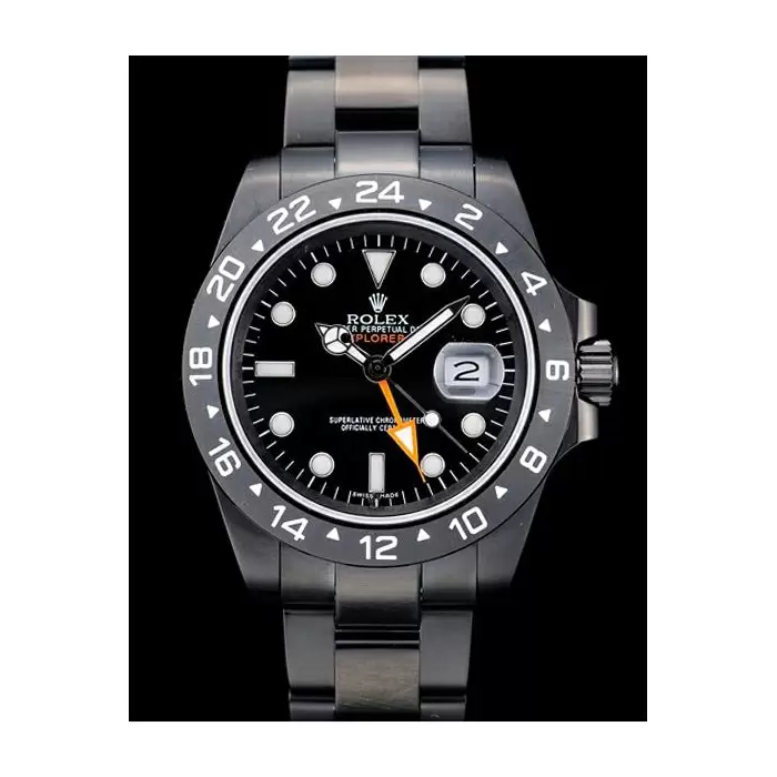 Swiss Rolex Explorer Black Ceramic Bezel Black Dial Tachymeter Best Luxury Watches