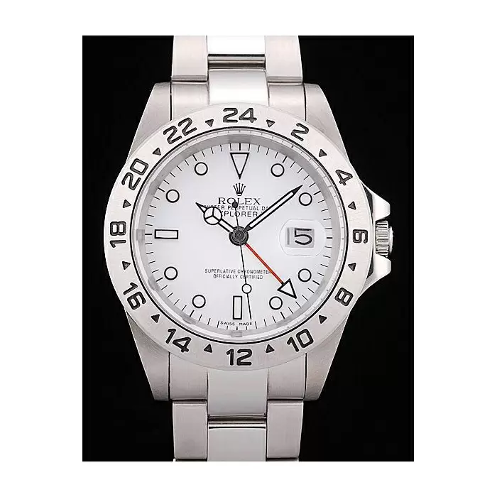 Swiss Rolex Explorer Stainless Steel White Dial Tachymeter Best Luxury Watches