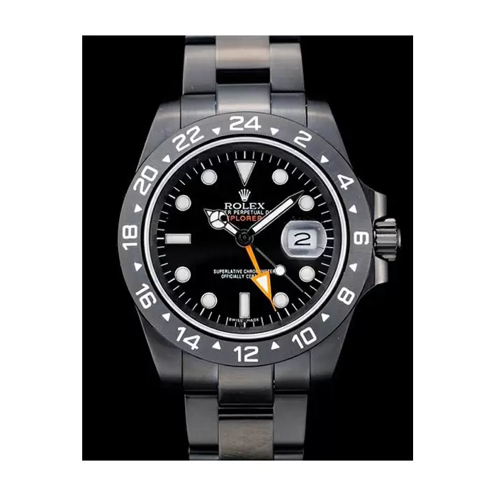 Swiss Rolex Explorer Black Ceramic Bezel Black Dial Tachymeter Best Luxury Watches