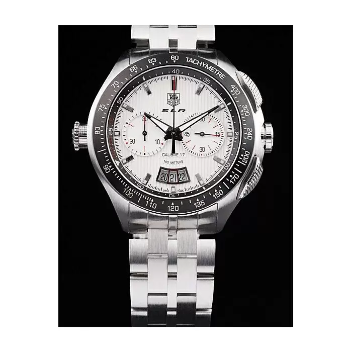 Swiss Tag Heuer Slr Swiss Tachymeter Bezel Stainless Steel White Dial Best Luxury Watches