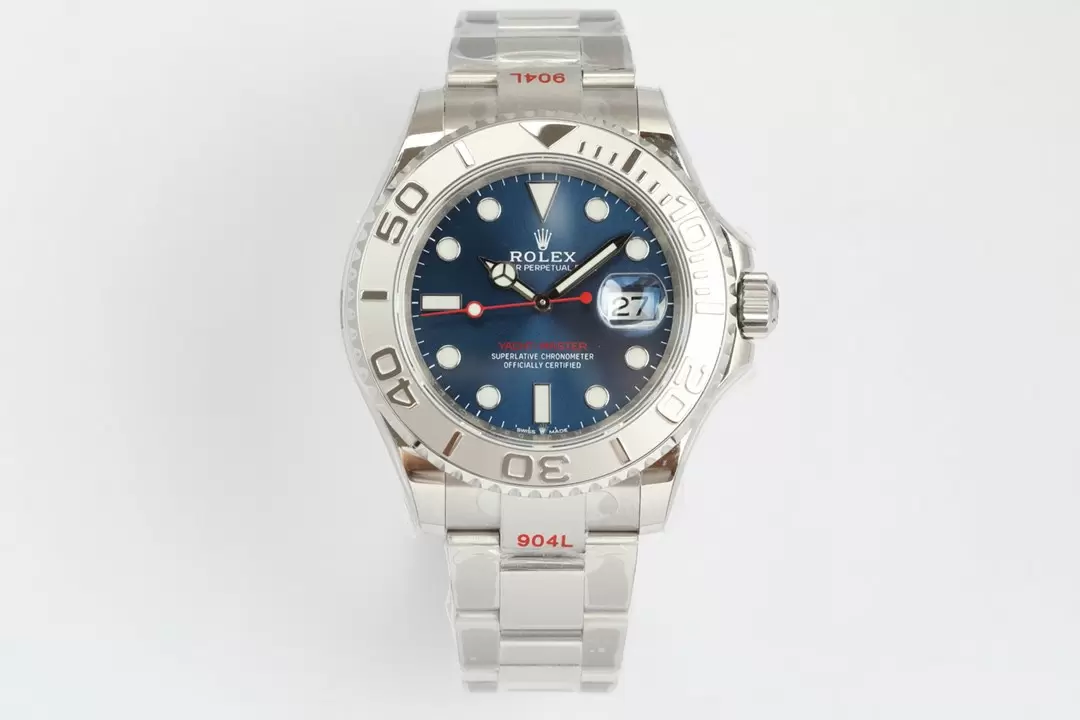 Swiss Rolex Yacht Master Blue Dial Stainless Steel Case And Bracelet