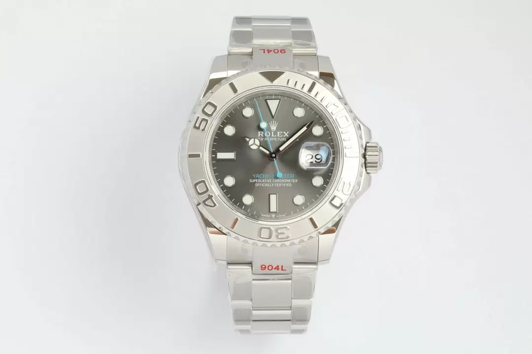 Swiss Rolex Yacht Master Grey Dial Stainless Steel Case And Bracelet