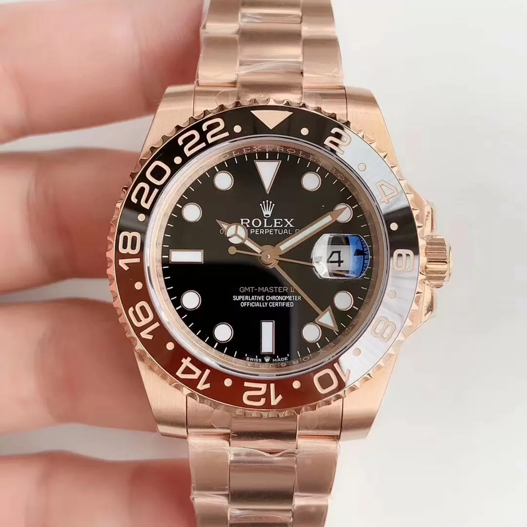 Swiss Rolex Gmt Master Ii Black Dial